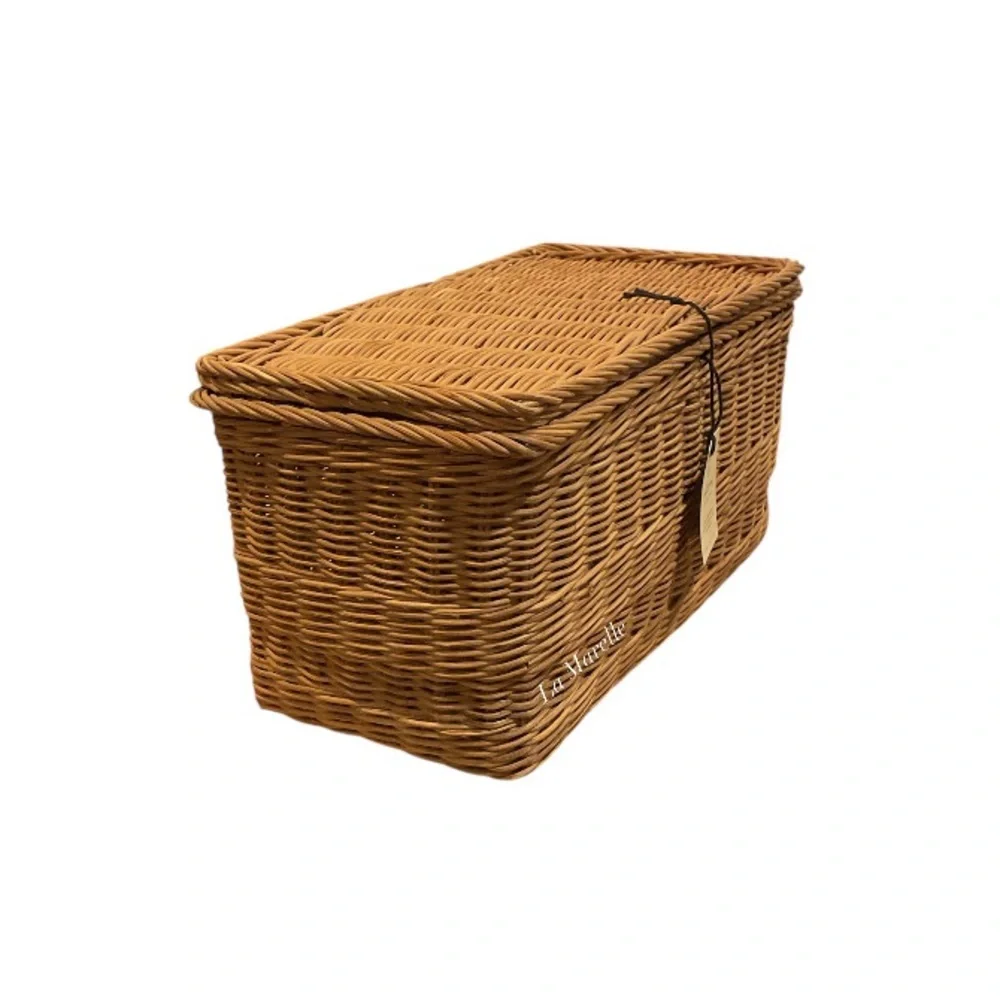 Medium Rattan Storage Basket with Lid - Hearth & Hand with Magnolia